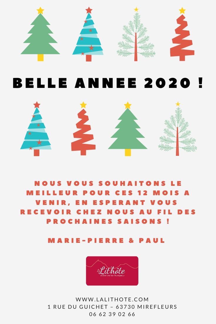 Bonheur et réussite à tous en 2020 !